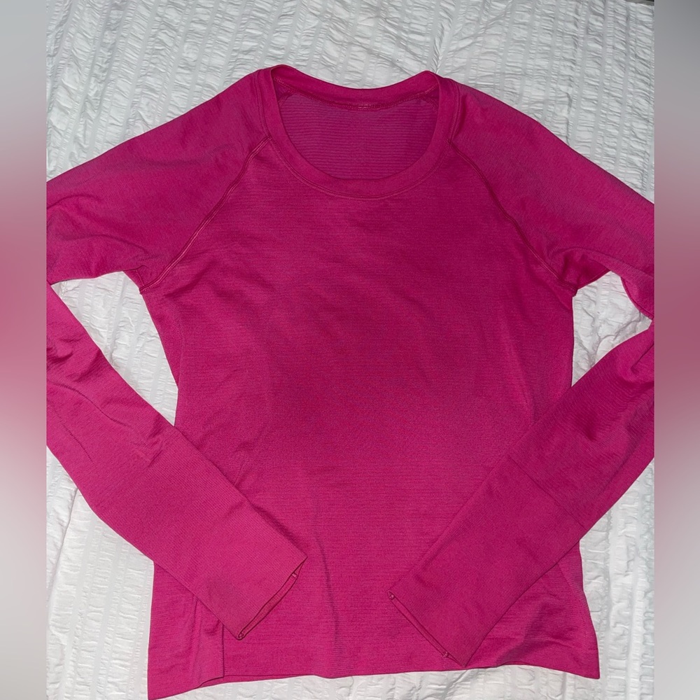 Lululemon Sonic Pink Long-sleeve Racer Swiftly Tech